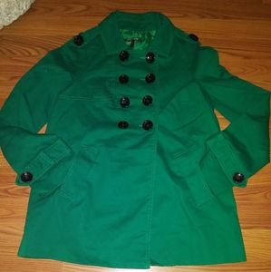 Daisy Fuentes green jacket size PS